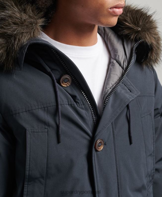 casaco parka novato homens marinha roupas Superdry 2208H4549