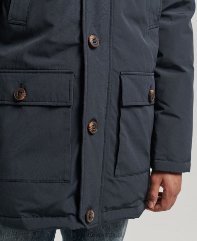 casaco parka novato homens marinha roupas Superdry 2208H4549