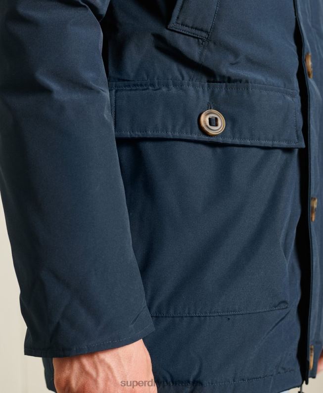 casaco parka novato homens marinha roupas Superdry 2208H4727