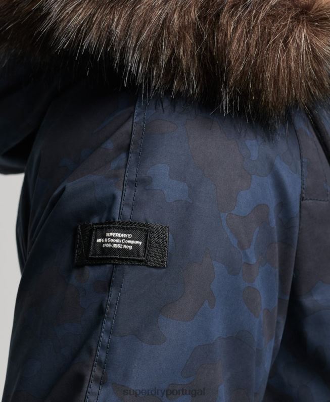 casaco parka original e vintage homens marinha roupas Superdry 2208H4509