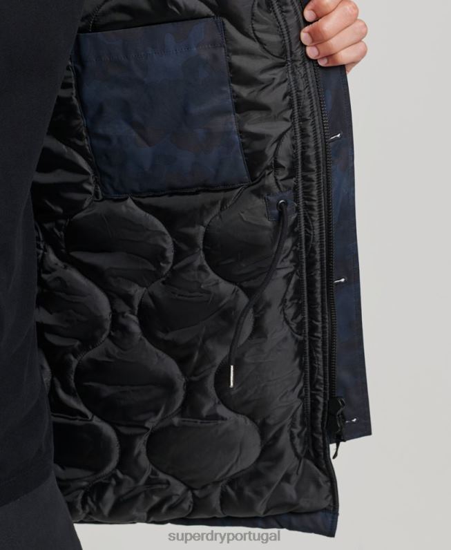 casaco parka original e vintage homens marinha roupas Superdry 2208H4509