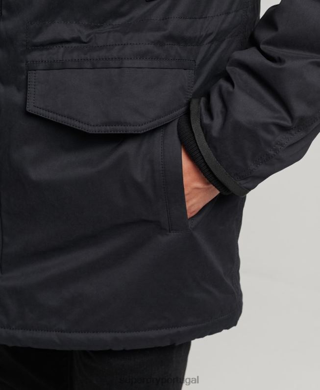casaco parka original e vintage homens preto roupas Superdry 2208H4542
