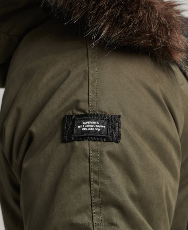 casaco parka original e vintage homens verde roupas Superdry 2208H4573