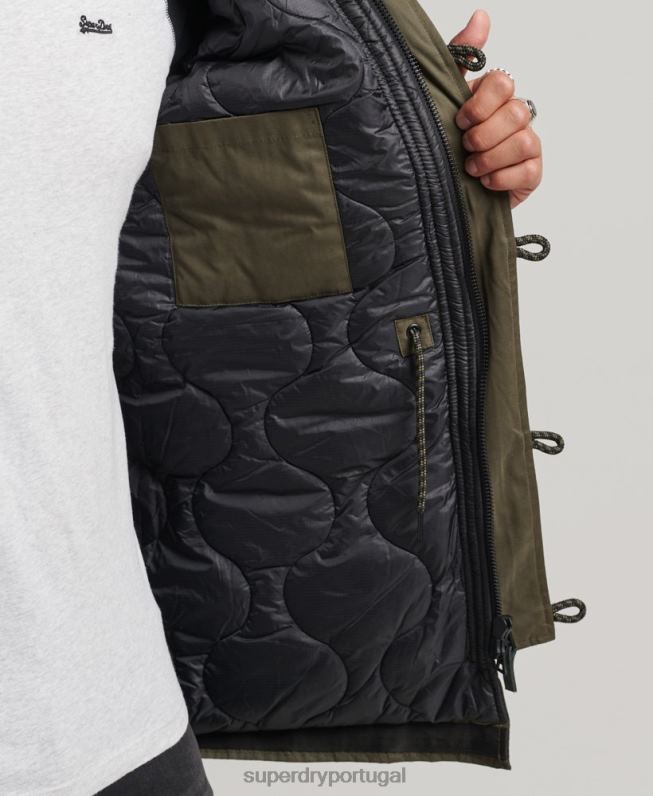 casaco parka original e vintage homens verde roupas Superdry 2208H4573