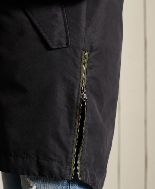 casaco parka premium militar homens cinza escuro roupas Superdry 2208H4576