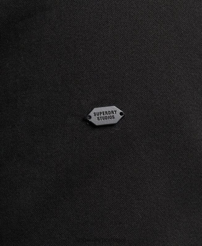 casaco parka rabo de peixe homens preto roupas Superdry 2208H4472