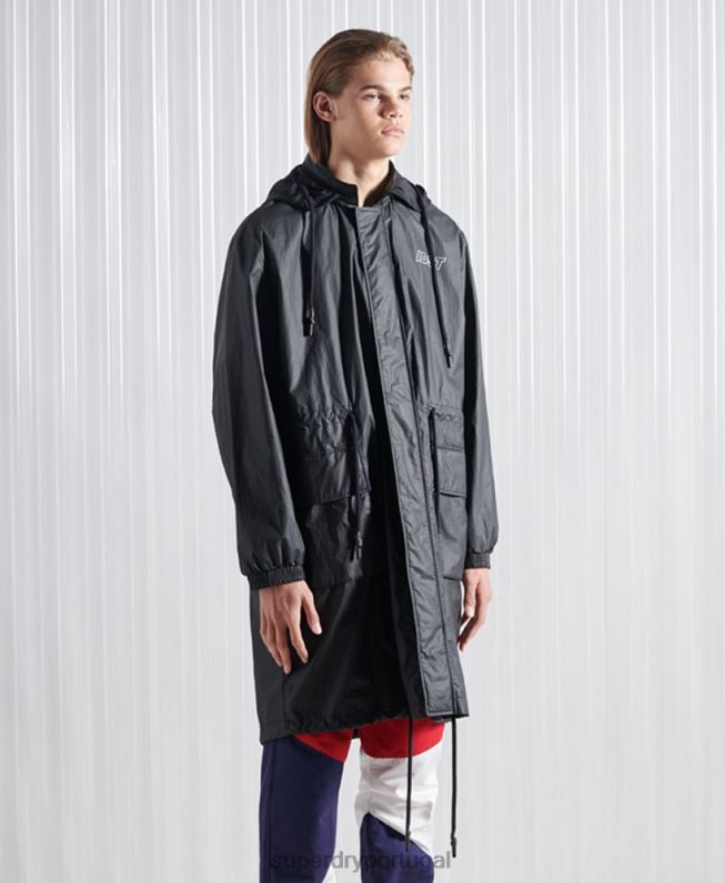 casaco parka sdx freya edição limitada homens preto roupas Superdry 2208H5552