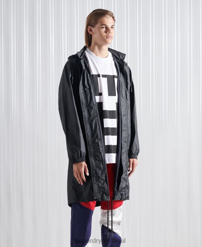 casaco parka sdx freya edição limitada homens preto roupas Superdry 2208H5552