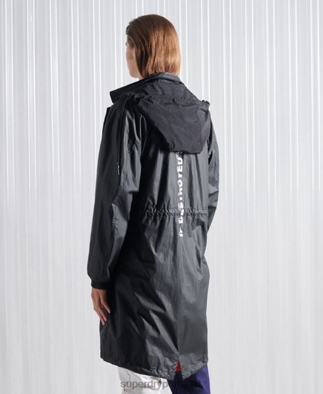 casaco parka sdx freya edição limitada homens preto roupas Superdry 2208H5552