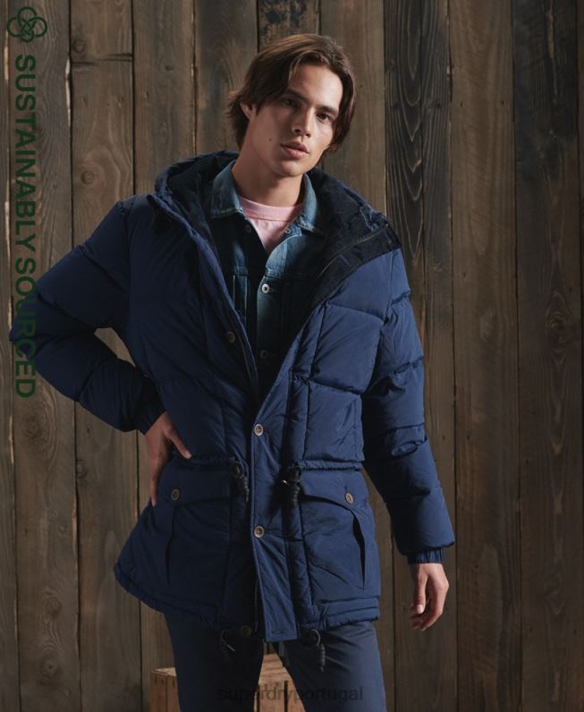 casaco seco parka edição limitada homens azul roupas Superdry 2208H1180