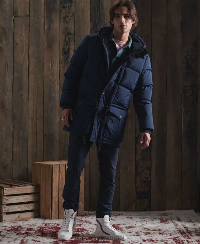 casaco seco parka edição limitada homens azul roupas Superdry 2208H1180