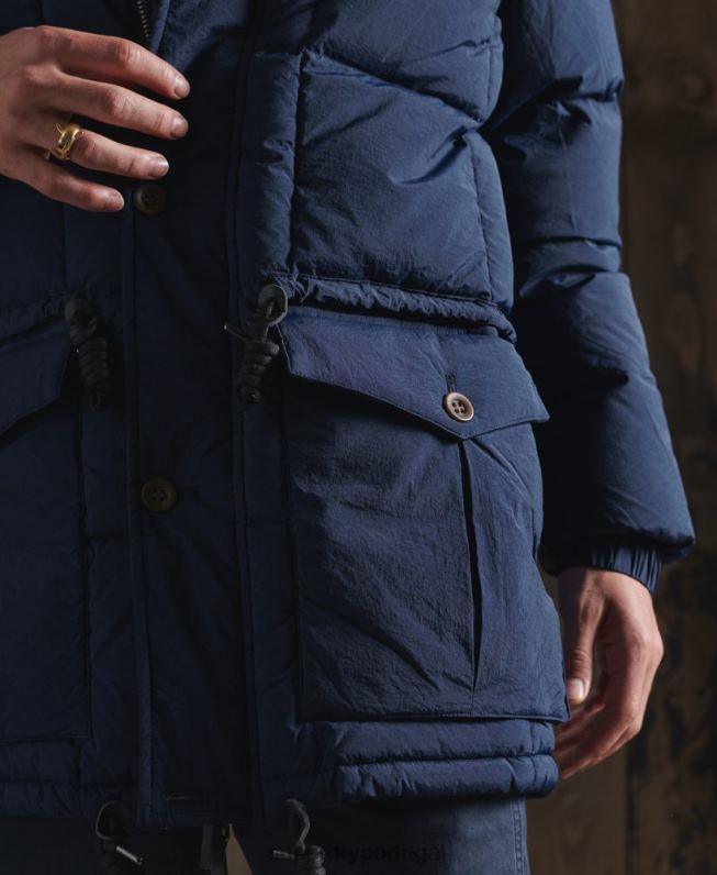 casaco seco parka edição limitada homens azul roupas Superdry 2208H1180