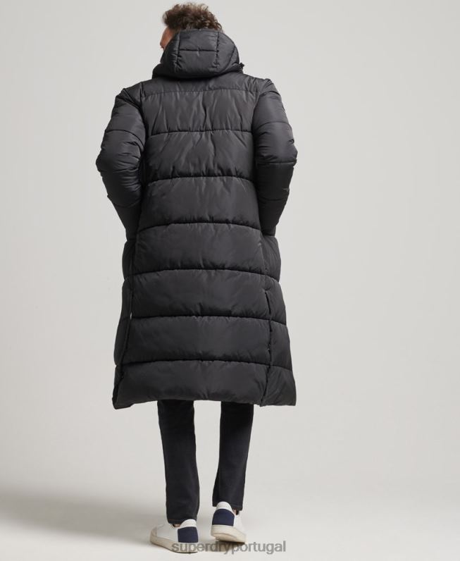 casaco super edredão studios homens preto roupas Superdry 2208H1012