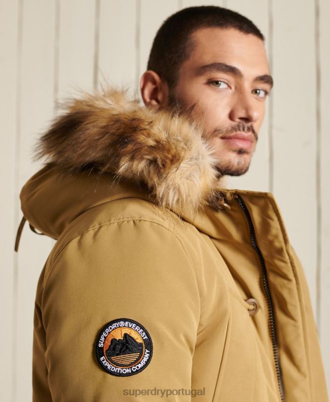 jaqueta parka everest homens bronzeado roupas Superdry 2208H4738