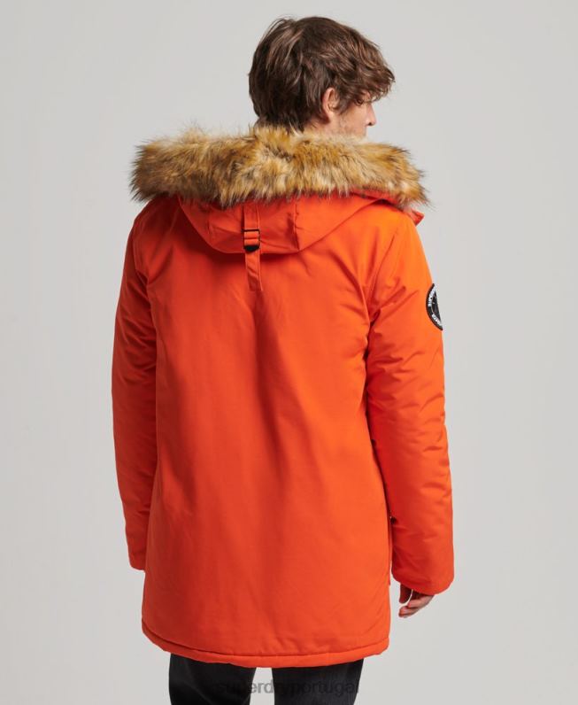 jaqueta parka everest homens laranja roupas Superdry 2208H1126
