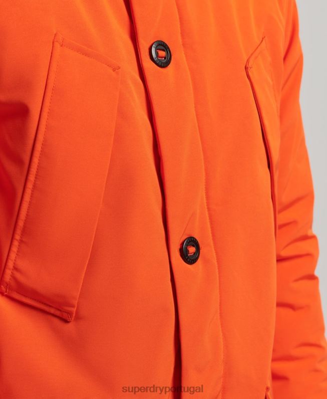 jaqueta parka everest homens laranja roupas Superdry 2208H1126