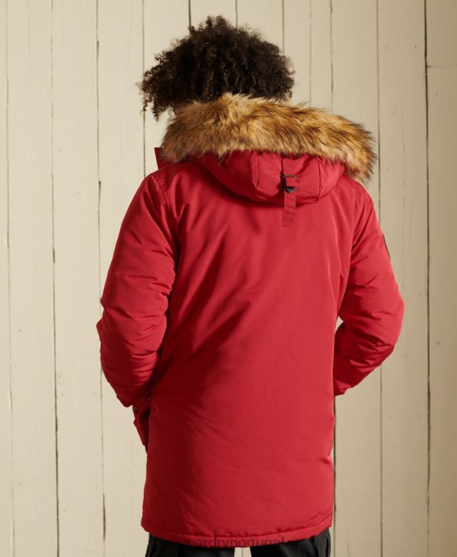 jaqueta parka everest homens vermelho roupas Superdry 2208H4571