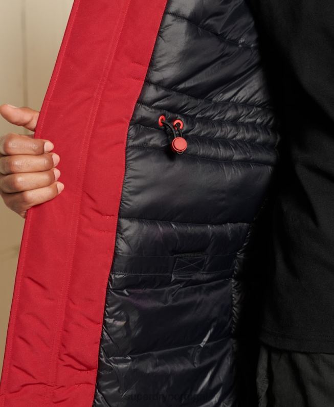 jaqueta parka everest homens vermelho roupas Superdry 2208H4571