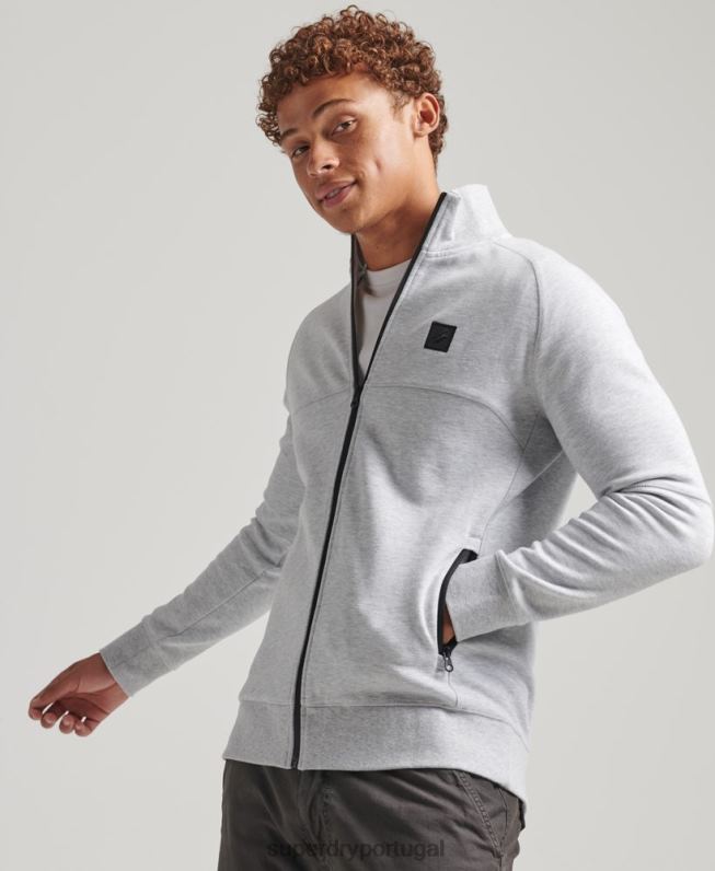 topo da pista de tecnologia homens cinza roupas Superdry 2208H5096