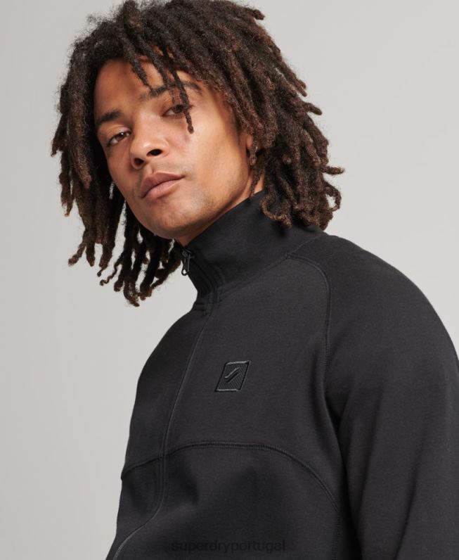 topo da pista de tecnologia homens preto roupas Superdry 2208H5087
