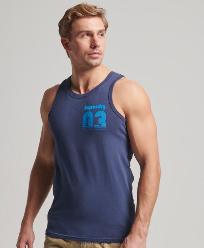 colete clássico terreno vintage homens marinha roupas Superdry 2208H1503