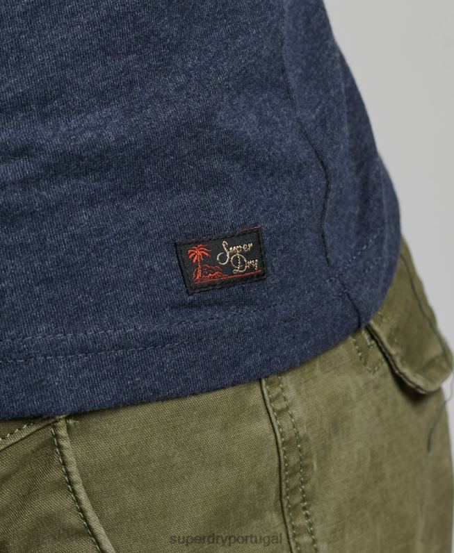 colete clássico vintage local homens marinha roupas Superdry 2208H1452