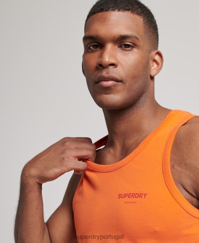 colete esportivo code core homens laranja roupas Superdry 2208H1483