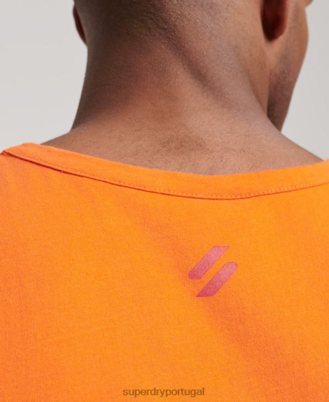 colete esportivo code core homens laranja roupas Superdry 2208H1483