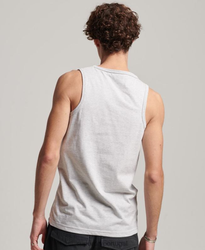 colete neon vintage homens cinza claro roupas Superdry 2208H1473