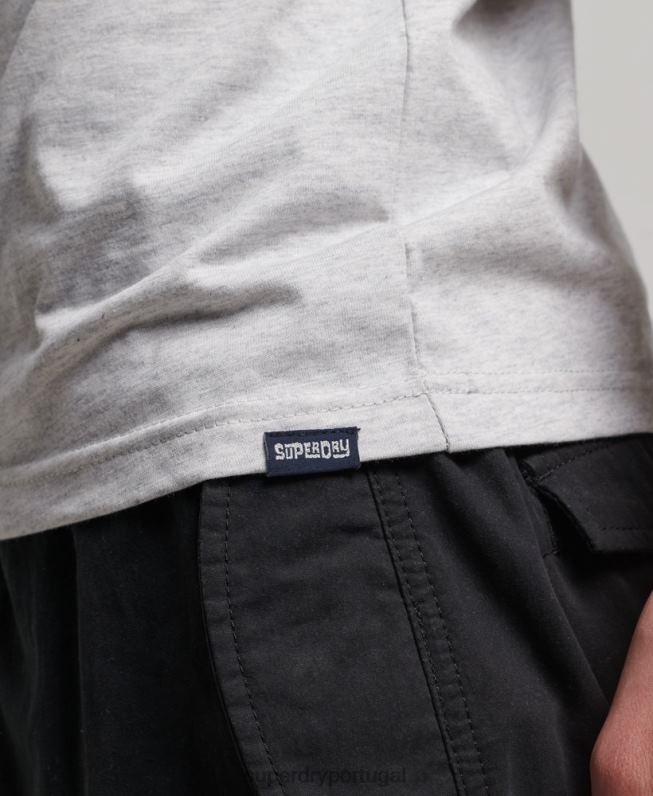 colete neon vintage homens cinza claro roupas Superdry 2208H1473