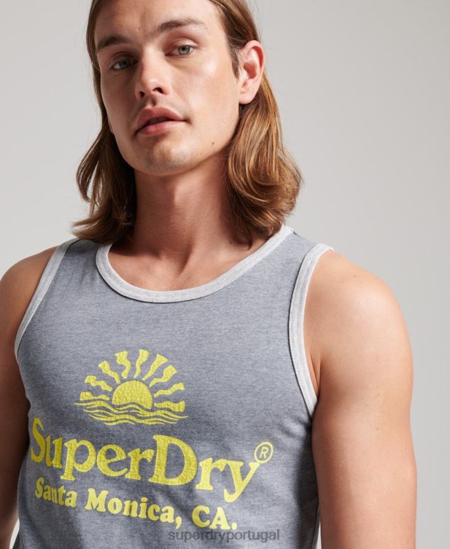 colete neon vintage homens marinha roupas Superdry 2208H1479