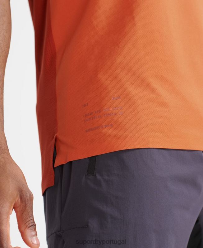 top de colete de trem homens laranja roupas Superdry 2208H5390