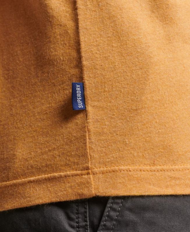 top de colete vintage de algodão orgânico homens amarelo roupas Superdry 2208H1517