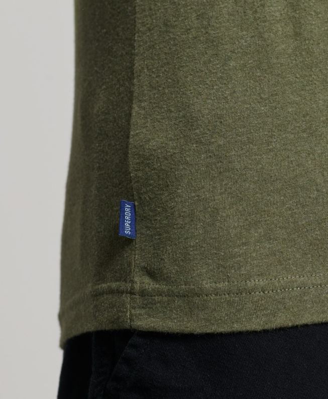 top de colete vintage de algodão orgânico homens verde roupas Superdry 2208H1472