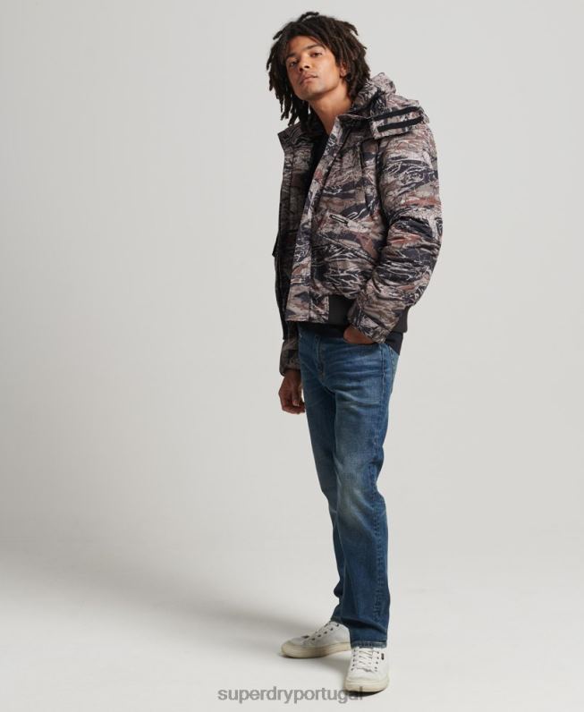 Jaqueta acolchoada Expedition Everest homens verde roupas Superdry 2208H4449