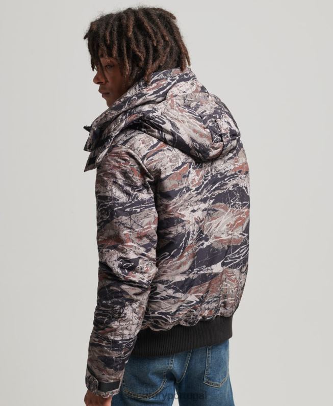 Jaqueta acolchoada Expedition Everest homens verde roupas Superdry 2208H4449