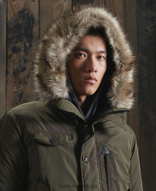 Jaqueta bomber chinook homens caqui roupas Superdry 2208H4541