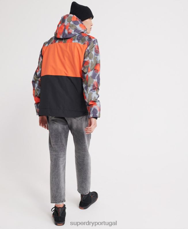 Jaqueta sd-wind attacker com estampa polar e capuz homens multi roupas Superdry 2208H1201