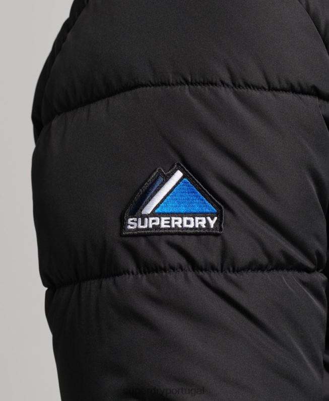 baiacu esportivo homens preto roupas Superdry 2208H4491