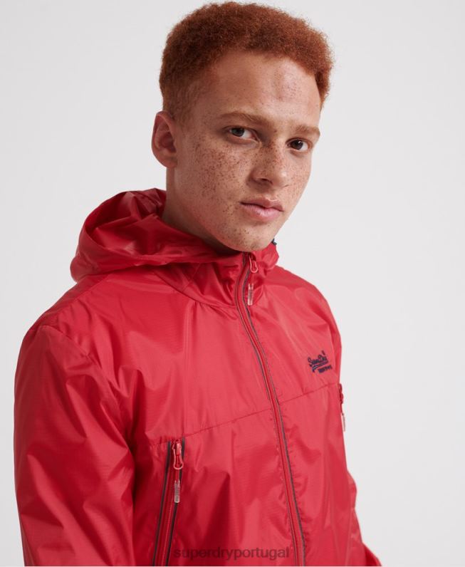 cagoule embalável offshore homens vermelho roupas Superdry 2208H1186