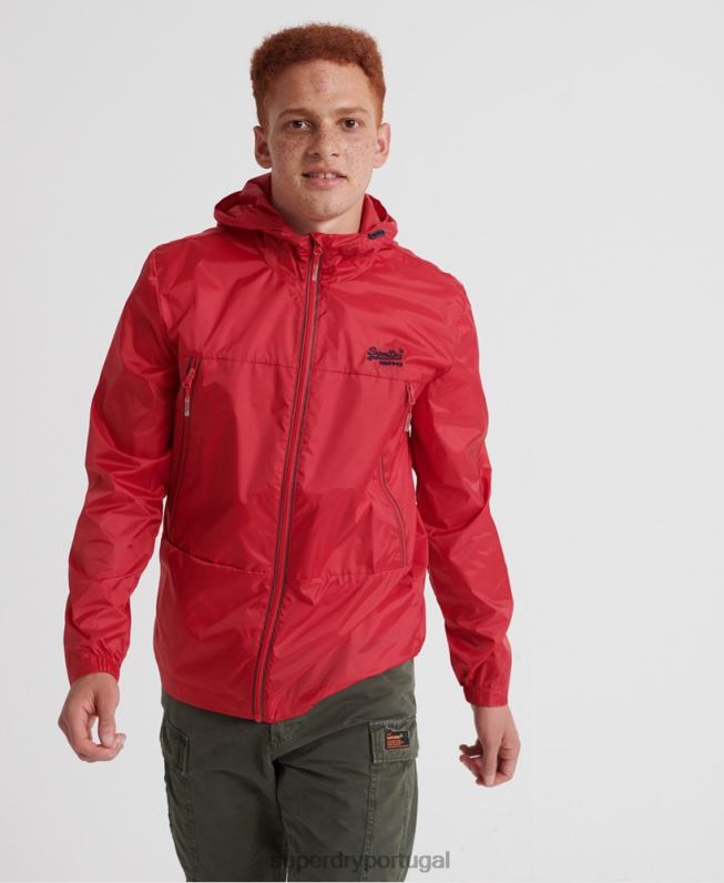 cagoule embalável offshore homens vermelho roupas Superdry 2208H1186