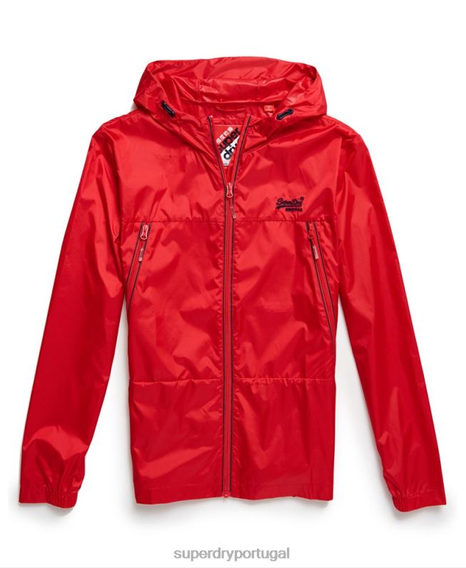 cagoule embalável offshore homens vermelho roupas Superdry 2208H1186