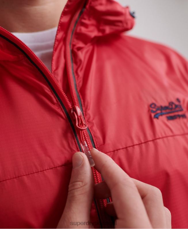 cagoule embalável offshore homens vermelho roupas Superdry 2208H1186