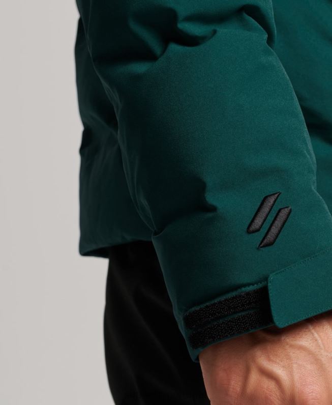 casaco puffer ski radar pro homens turquesa roupas Superdry 2208H971