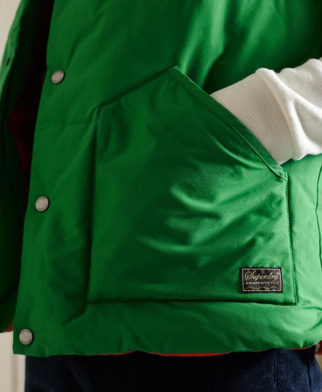 colete da montanha homens verde roupas Superdry 2208H1176