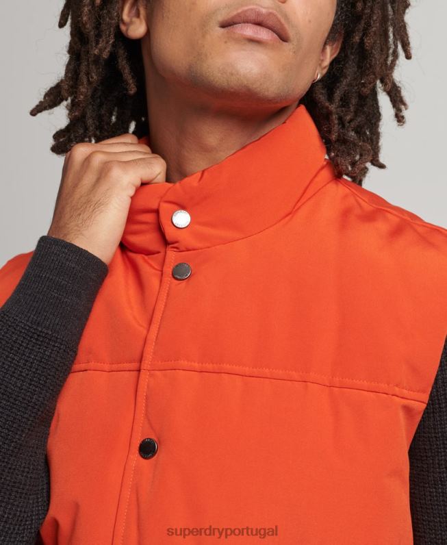 colete de montanha vintage homens laranja roupas Superdry 2208H4439