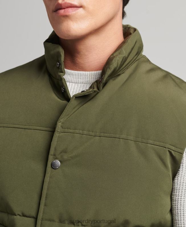 colete de montanha vintage homens verde roupas Superdry 2208H4529