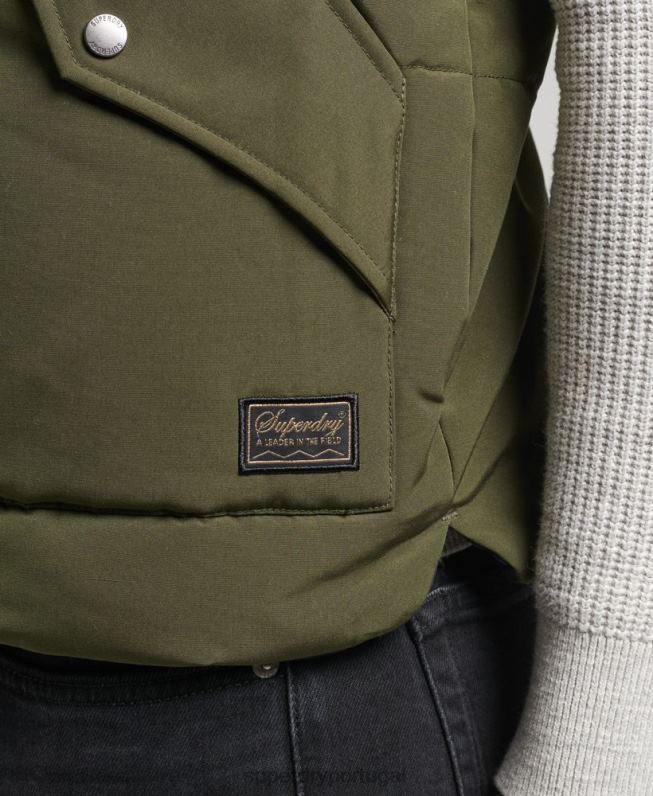 colete de montanha vintage homens verde roupas Superdry 2208H4529