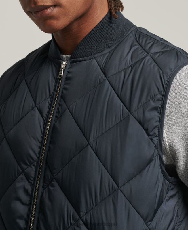 colete estúdios homens marinha roupas Superdry 2208H4627