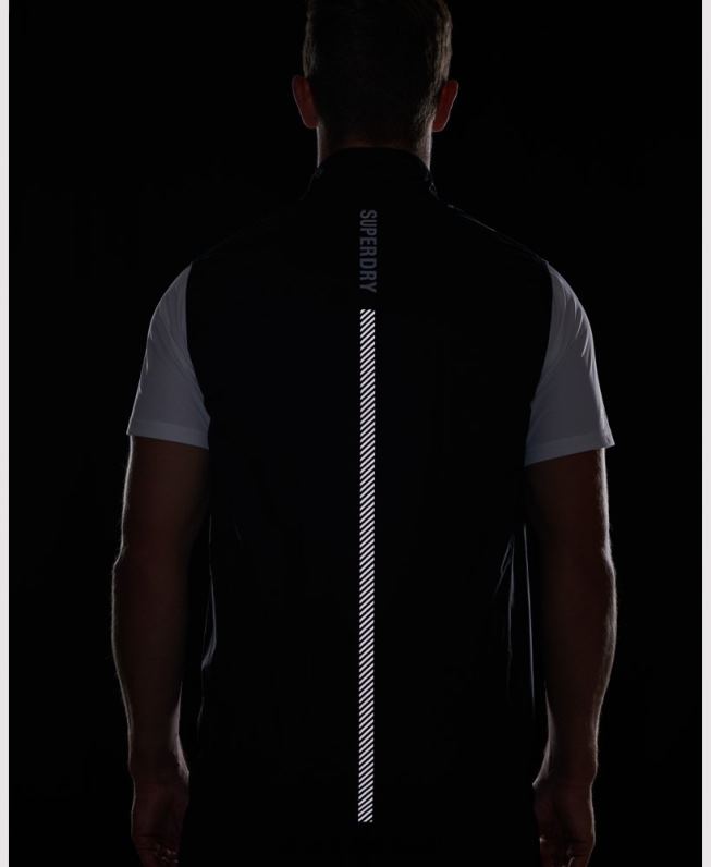 correr colete vento leve homens preto roupas Superdry 2208H4726